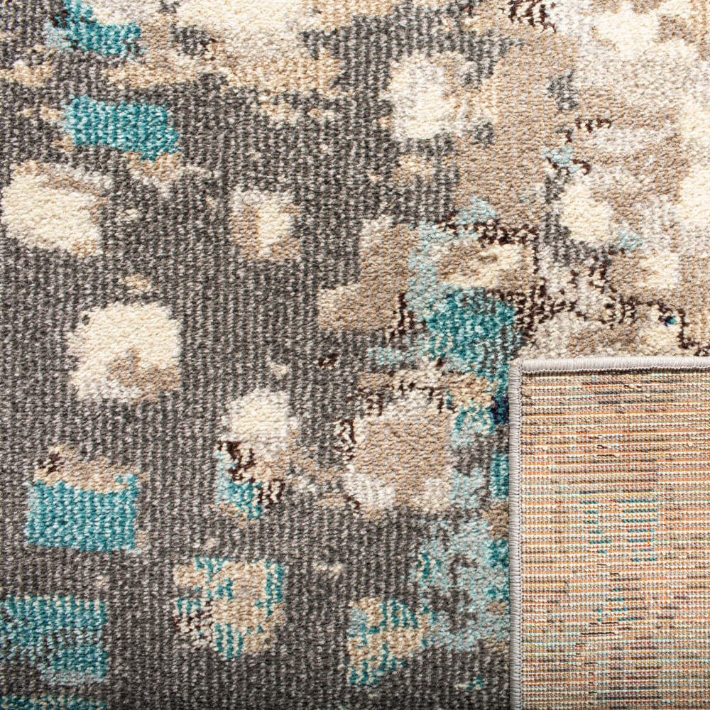 Tapis contemporain en polypropylène gris/bleu, 160 x 229 cm — vue 4