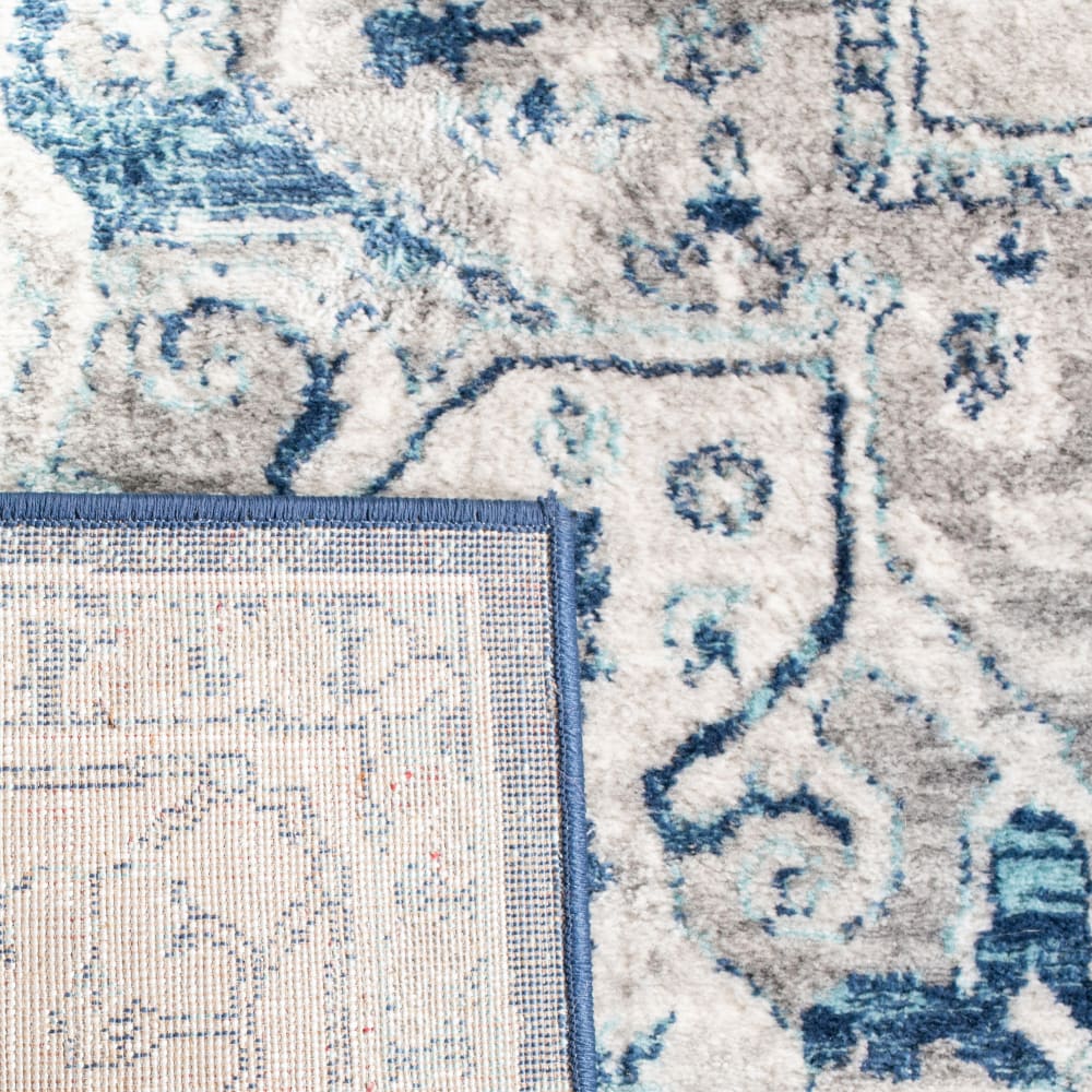 Tapis de transition en polypropylène gris/bleu, 122 x 183 cm — vue 4