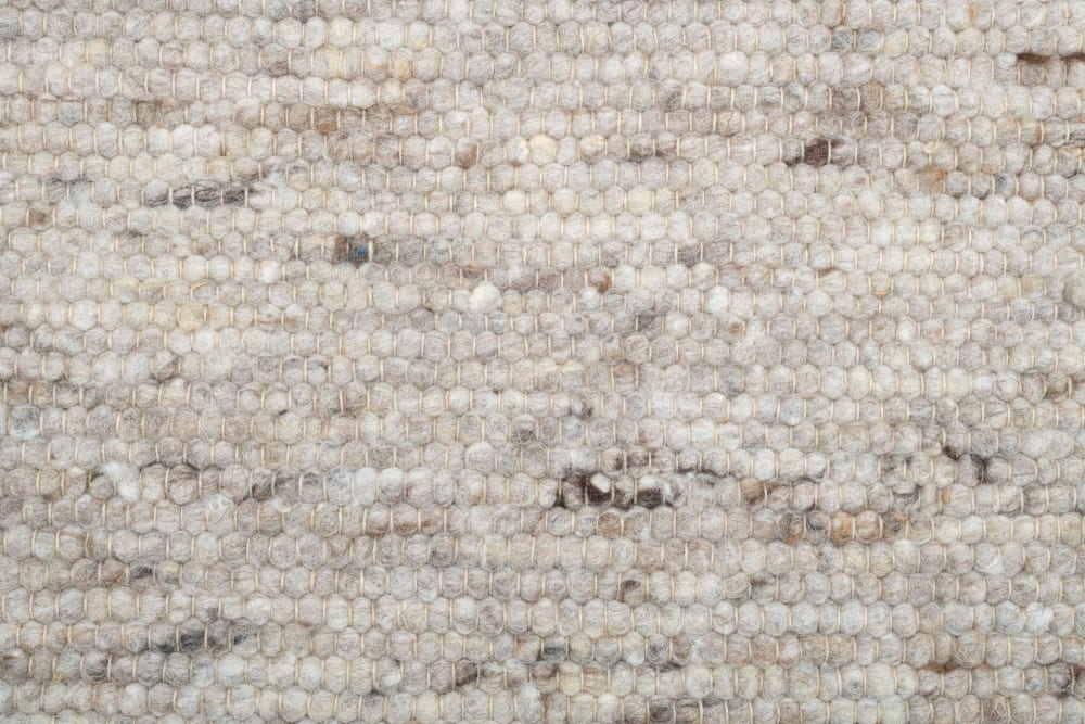 Tapis tissé à la main en laine naturelle Sable 70x240 — vue 4
