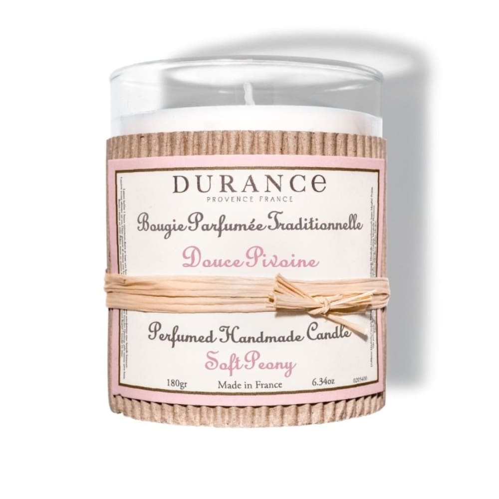 Durance Bougie parfumée douce pivoine Beige Cire