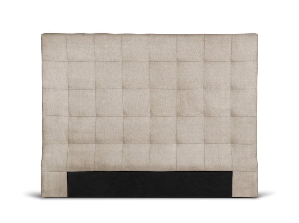 Tête de lit capitonnée en tissu - Beige - 140 cm