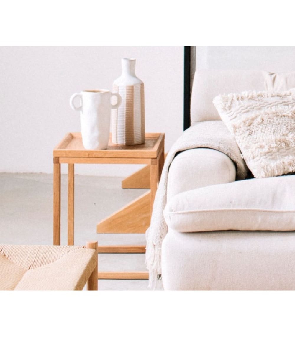 Table de chevet ou d'appoint en chêne H50cm