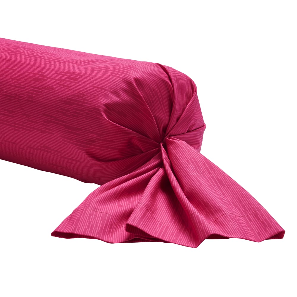 Taie de traversin imprimée en lyocell rouge 85x185