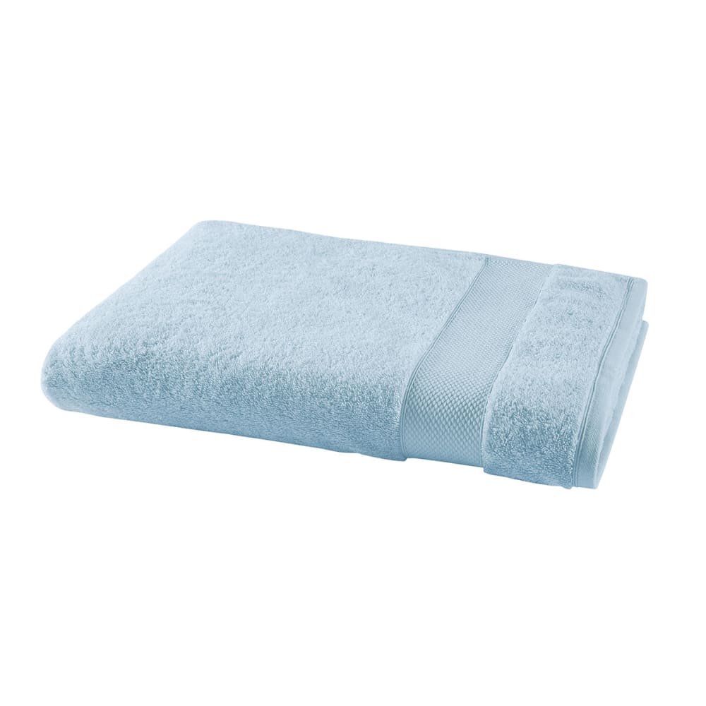 Drap de douche coton azur 70x140 cm
