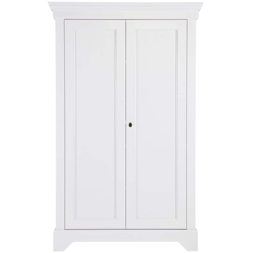 WOOOD Schrank mit 2 Türen aus Kiefer, weiß style modern - Holz