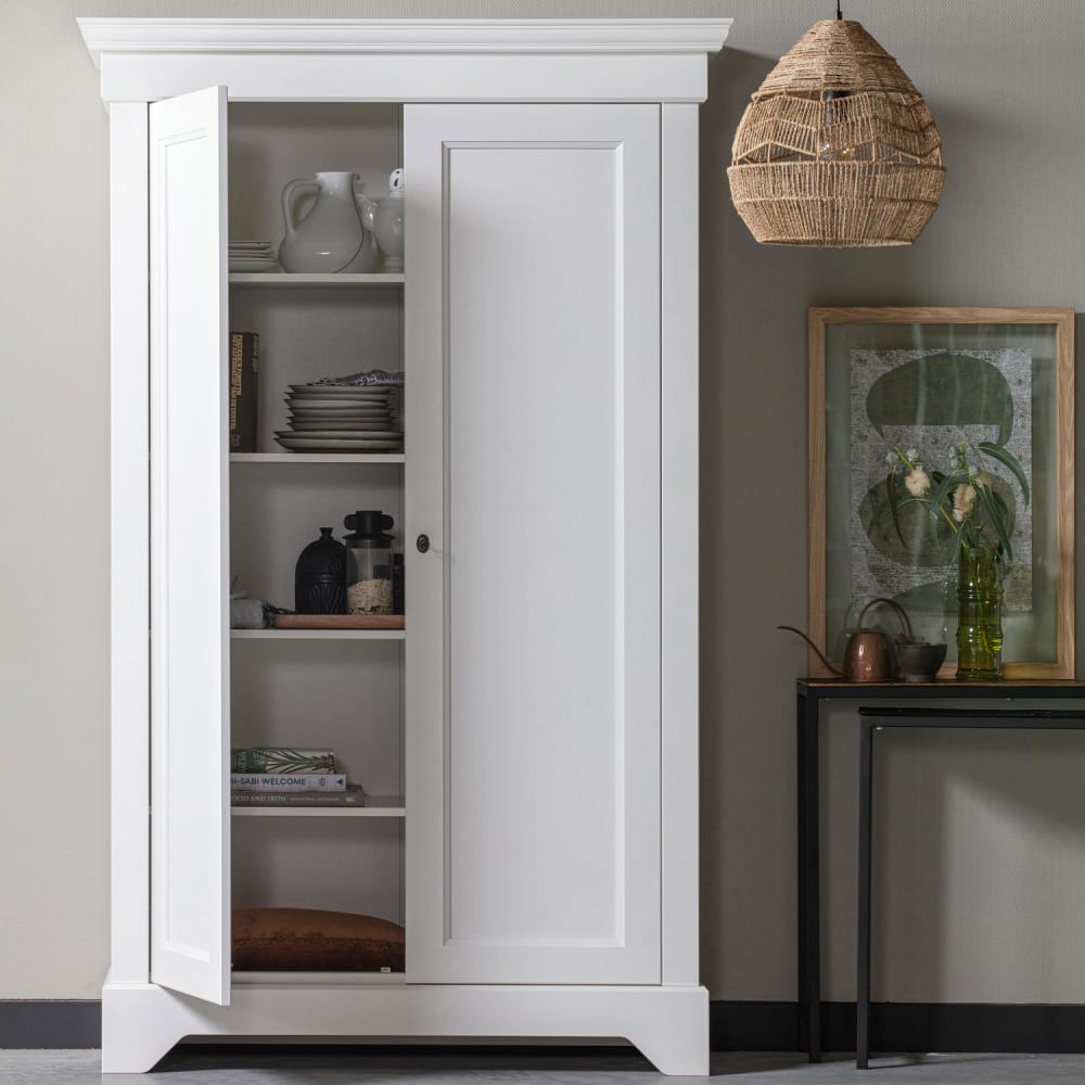 Schrank mit 2 Türen aus Kiefer, weiß - Maisons Du Monde