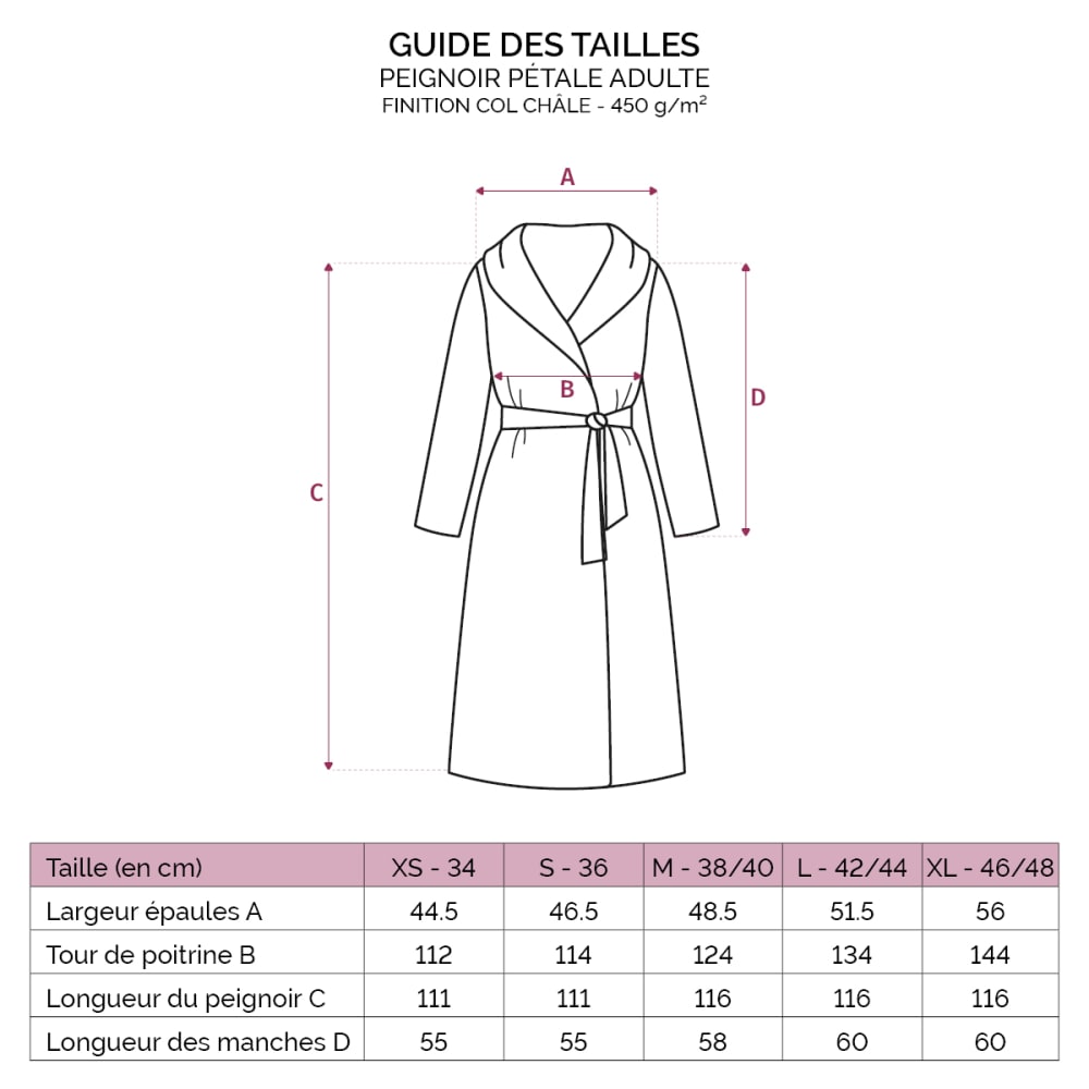 Peignoir coton chèvrefeuille xl - Maisons du Monde