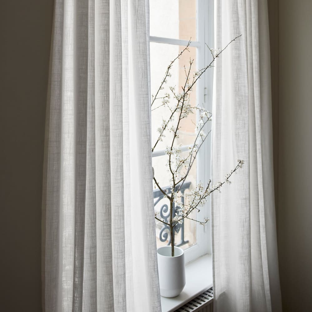 rideau en lin blanc 350x280