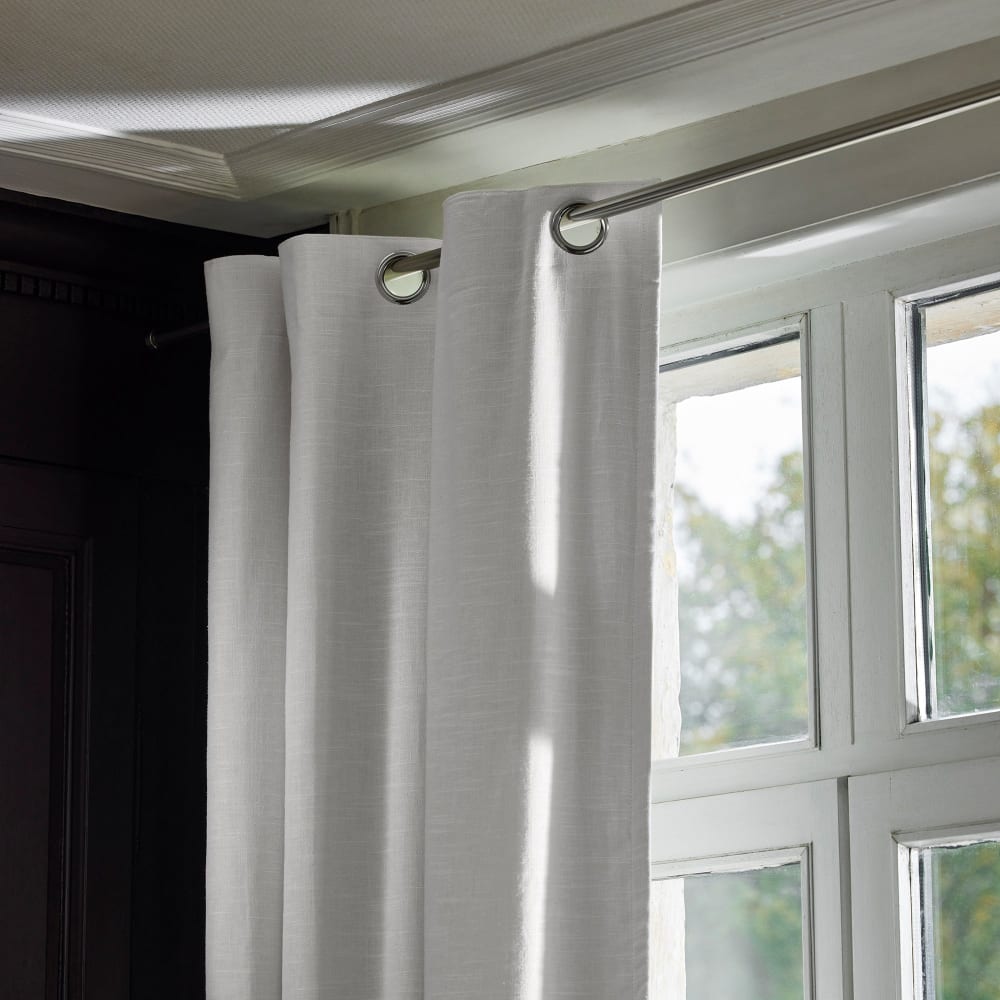 Rideau en lin blanc 350x280 cm - Maisons du Monde