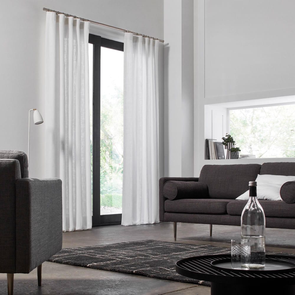 Rideau en lin blanc 350x280 cm - Maisons du Monde