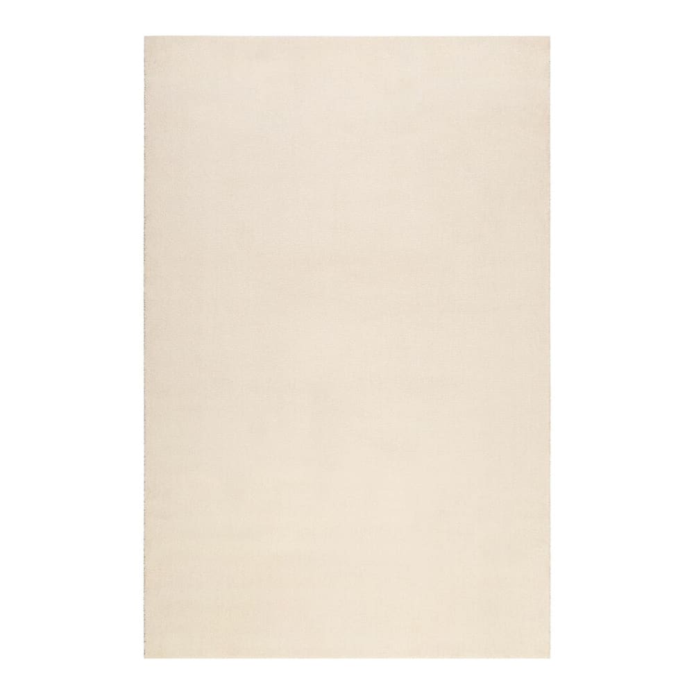 Tapis uni design en polypropylène beige 80x150