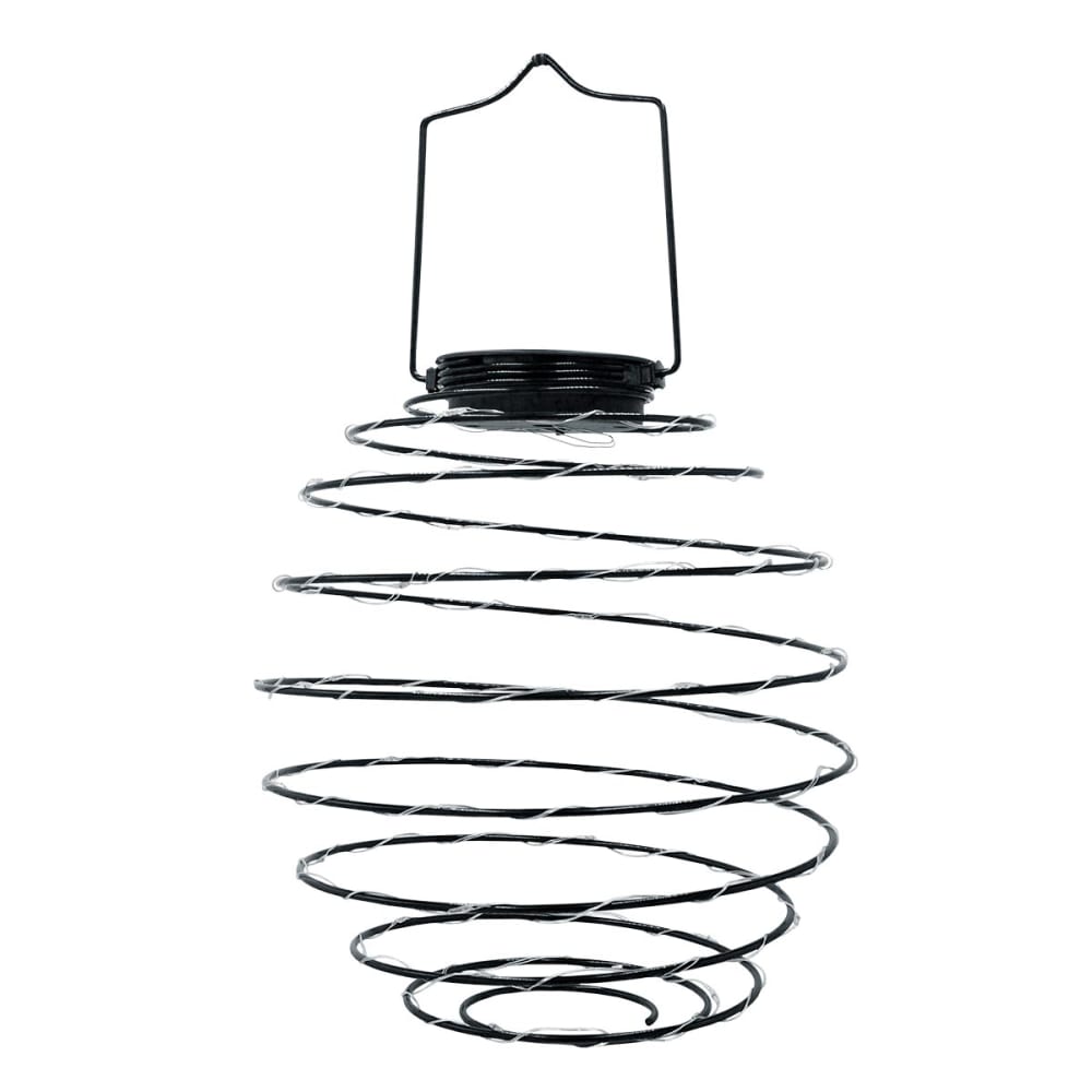 Suspension solaire spirale Acier Noir H37cm