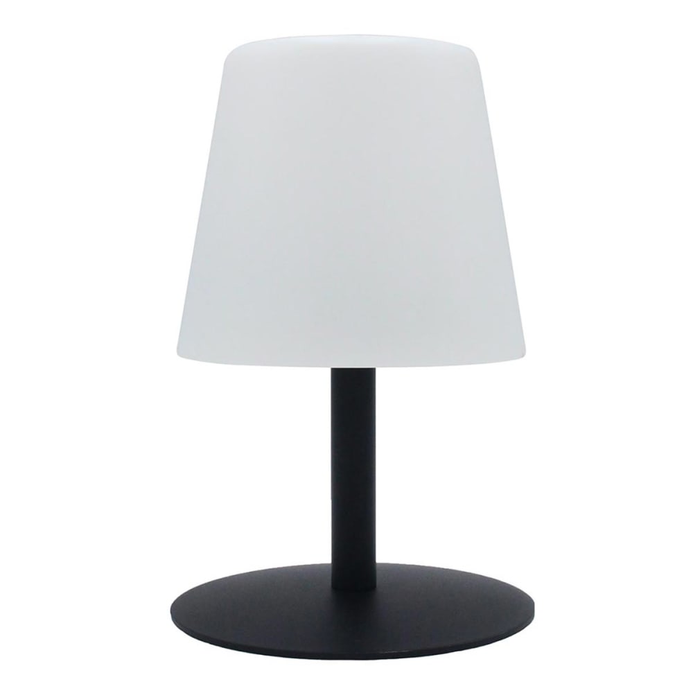 Lampe de table sans fil Acier Noir h25cm