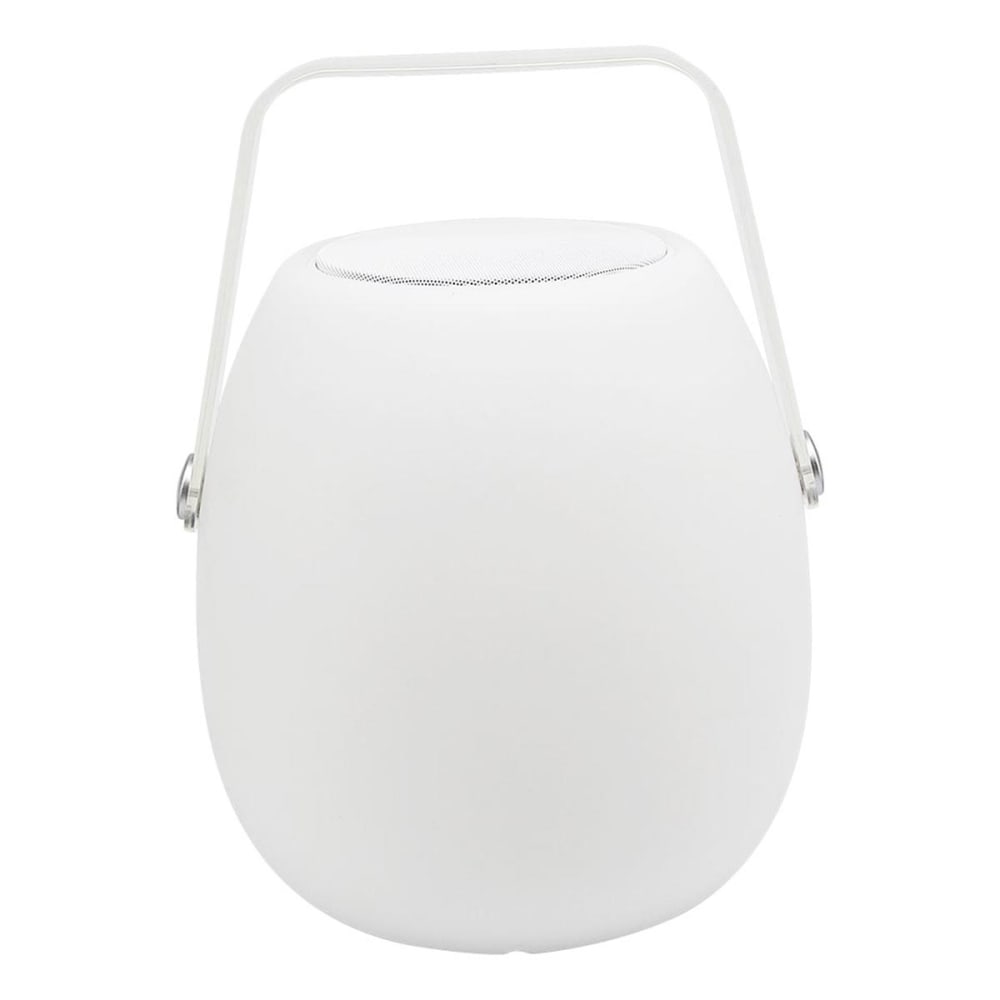 Lampe enceinte bluetooth sans fil Polyéthylène Blanc 10W