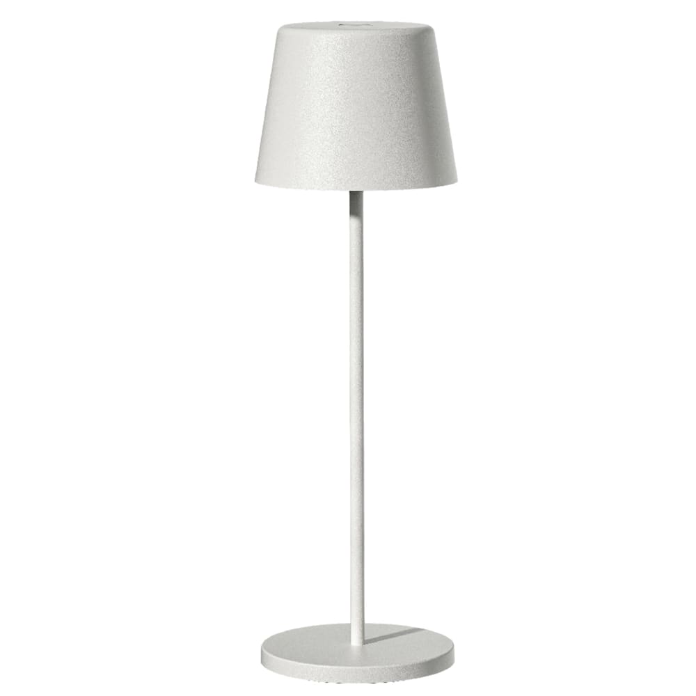 Lampe de table sans fil acier blanc h38cm - Maisons du Monde