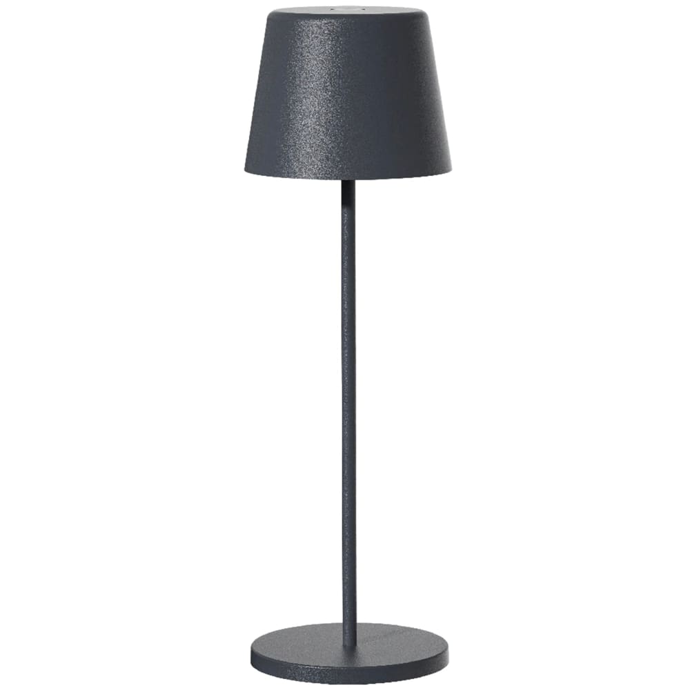 Lampe de table sans fil Acier Gris anthracite h38cm