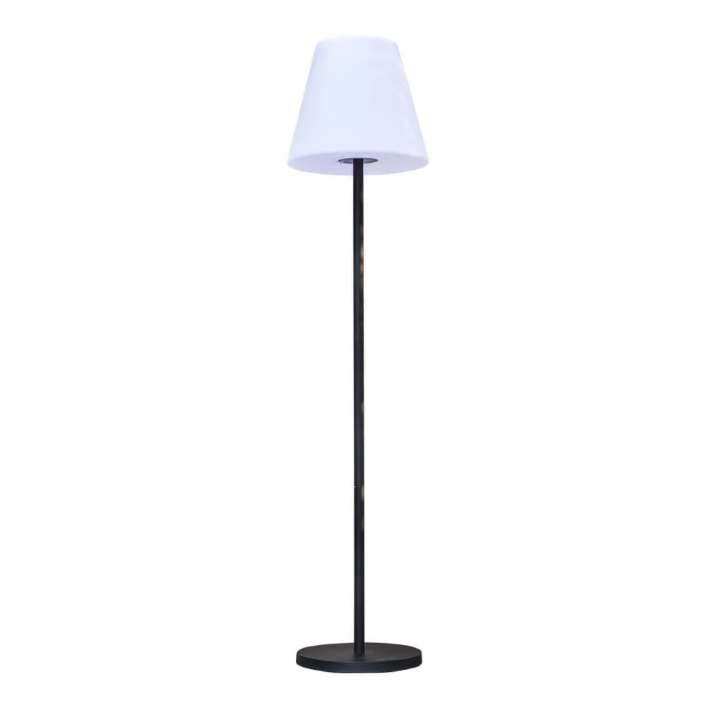 Lampadaire solaire acier gris h150cm - Maisons du Monde