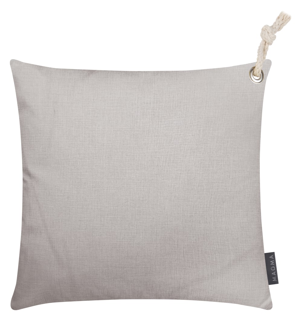 Housses de coussin exterieur avec corde gris - Lot de 2 - 40x40