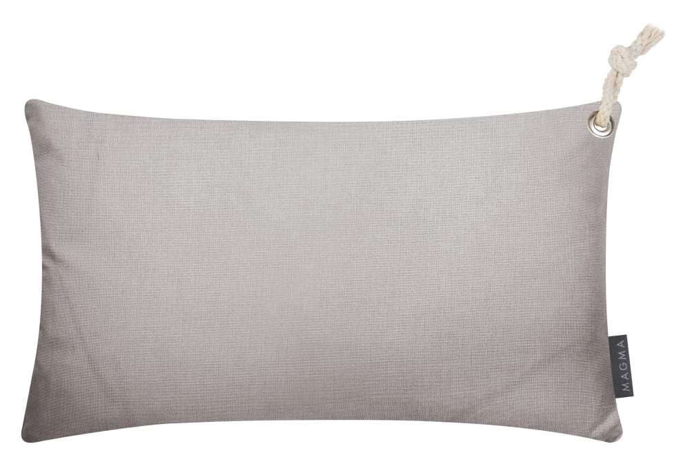Housses de coussin exterieur avec corde gris - Lot de 2 - 50x30