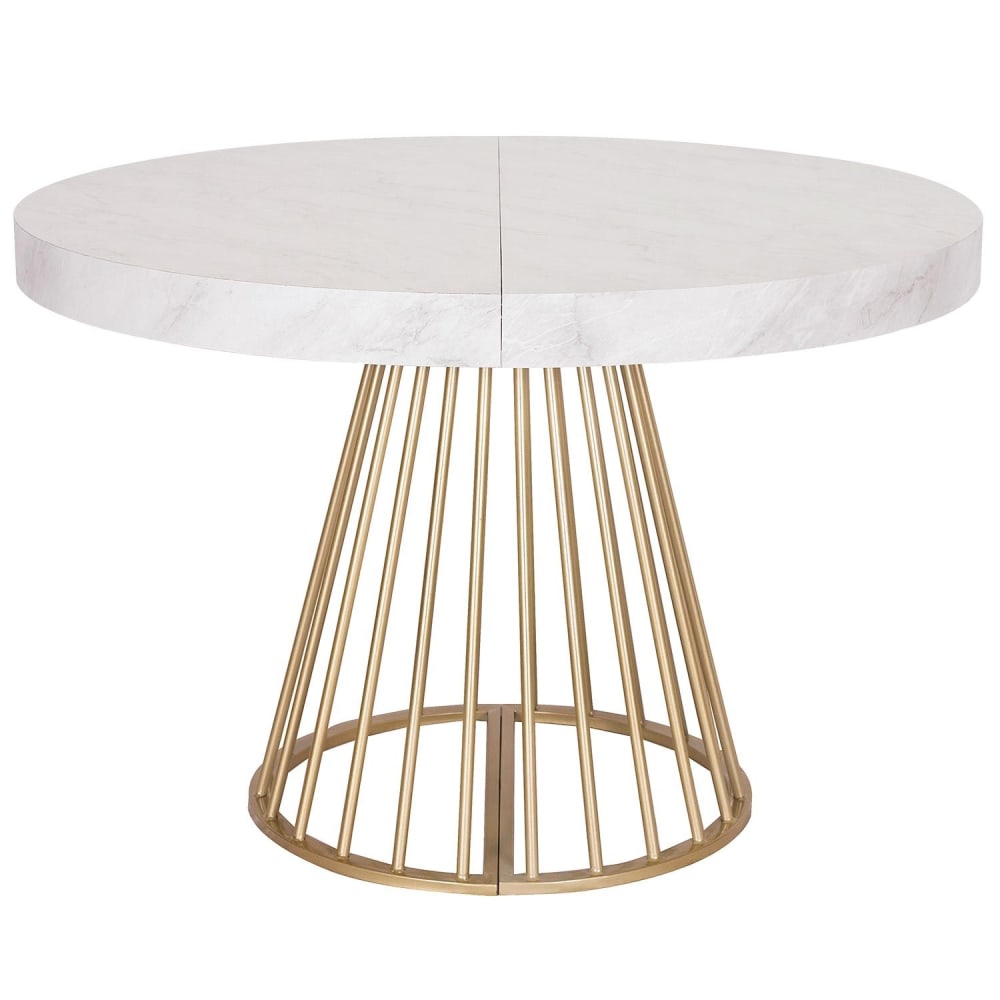 Table ronde extensible - marbre