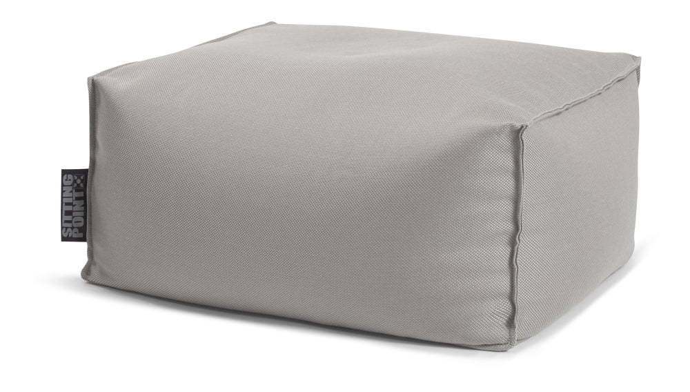 Pouf repose-pieds exterieur gris 55x65x30