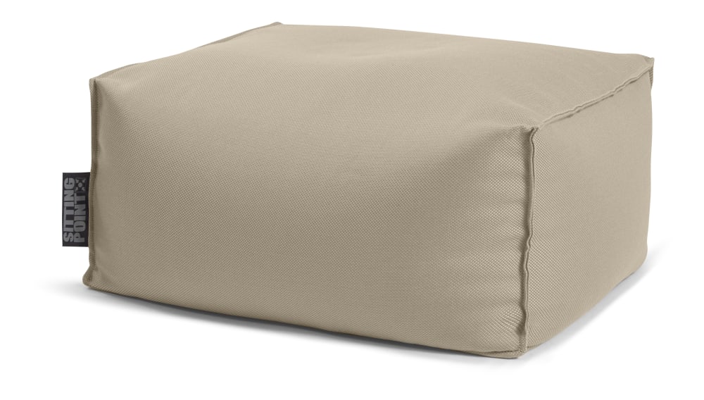 Pouf repose-pieds exterieur taupe 55x65x30