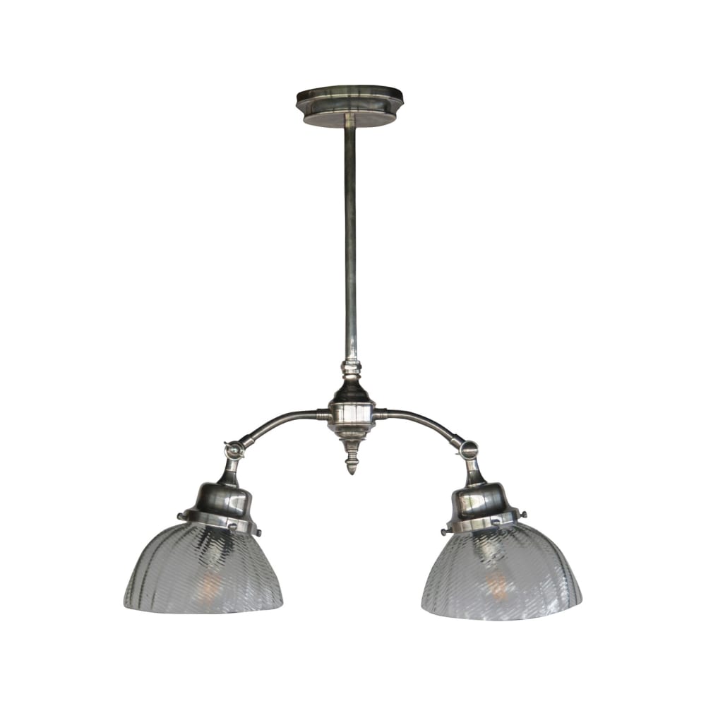 Jugendstil-Deckenleuchte aus Metall, silber - Maisons Du Monde