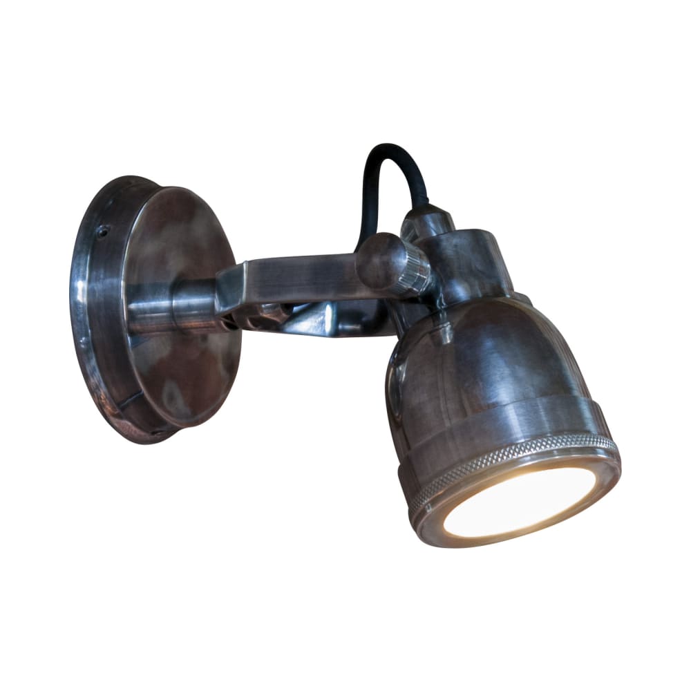 Lampada da parete in argento placcato - Argentato - Metallo