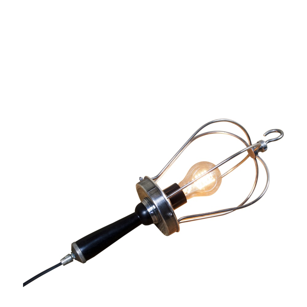 Baladeuse en métal argenté