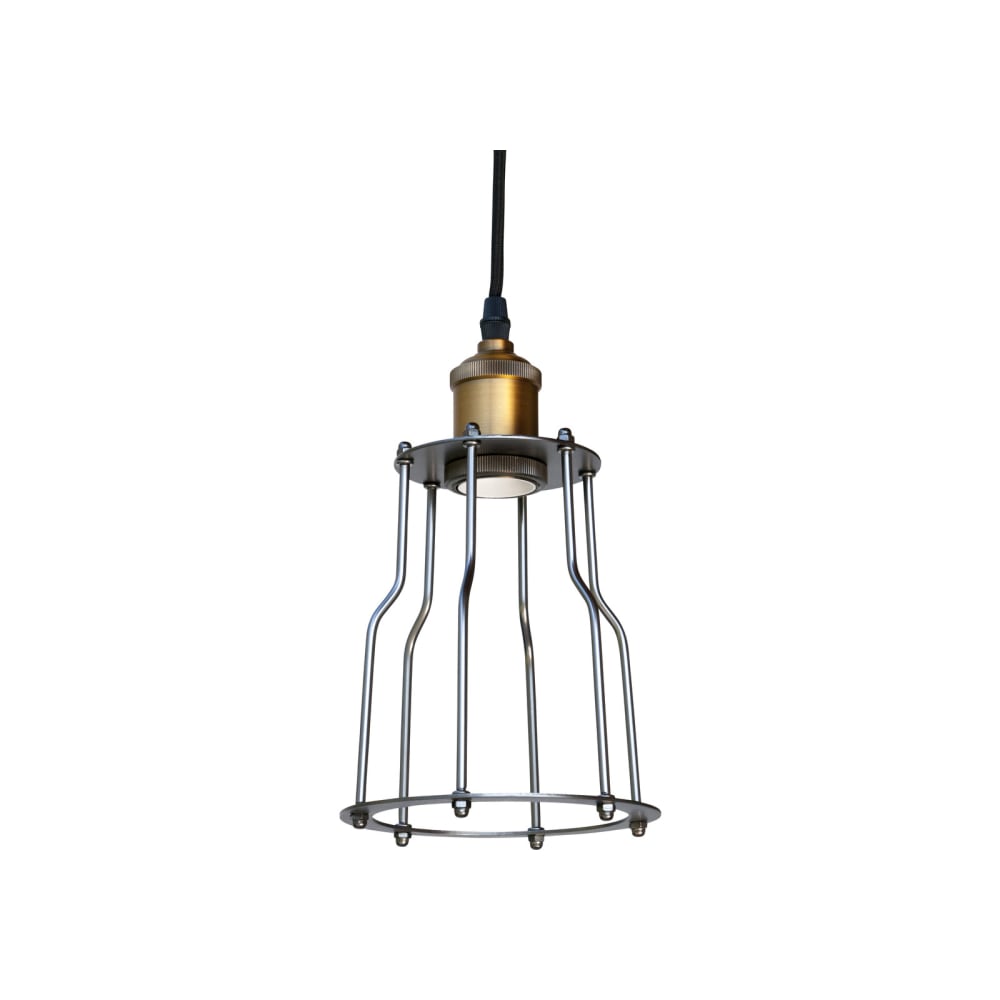 Lampe suspendue en métal doré