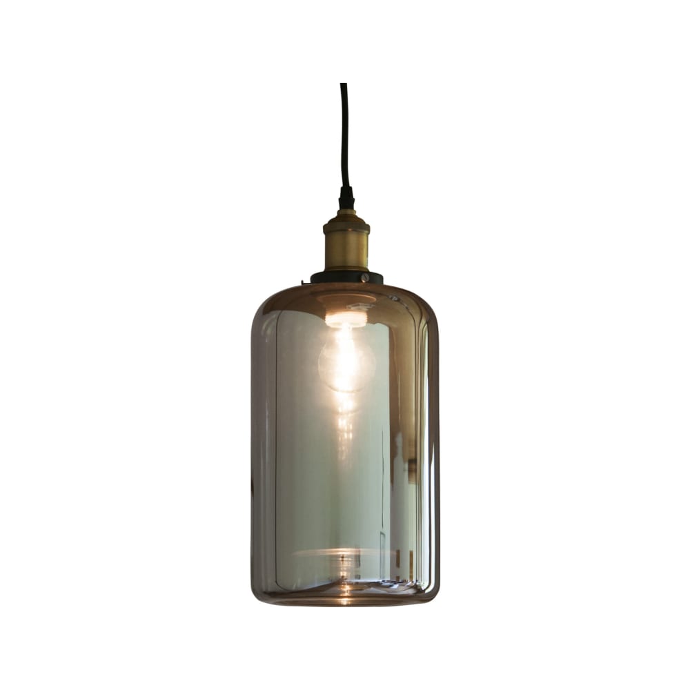 Lampe suspendue en verre transparent