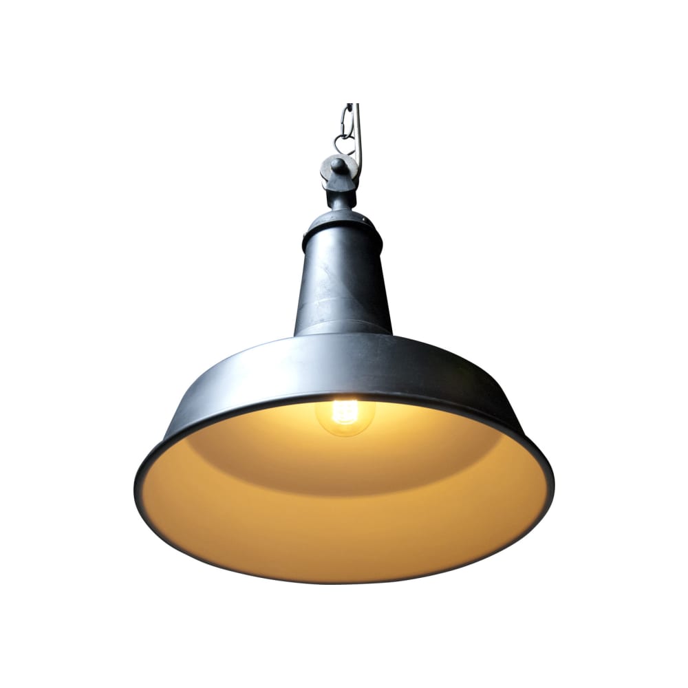 Suspension vintage en métal noir
