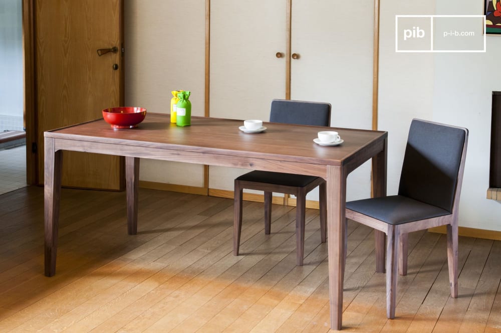 Mesa escandinava de nogal marron - Maisons du Monde