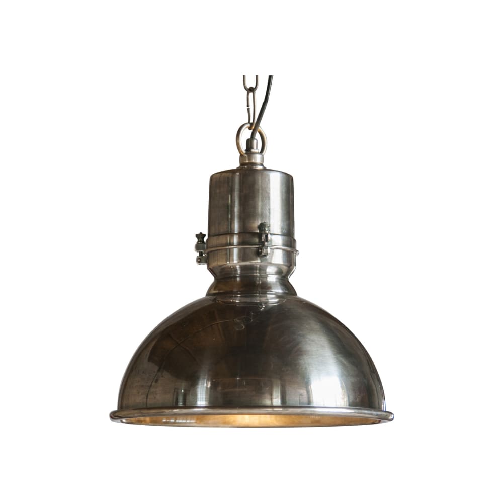 Suspension en métal argenté