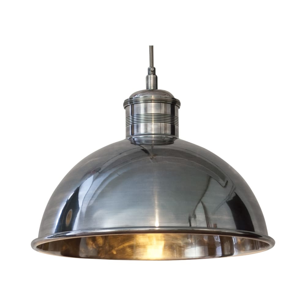 Suspension en métal argenté