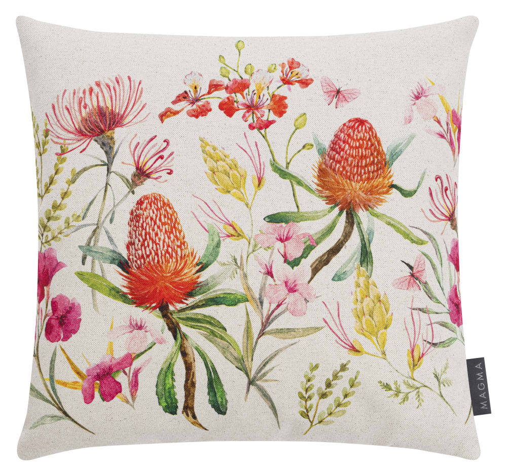 Housses de coussin imprimées multicolore coton 40x40 -lot de 2
