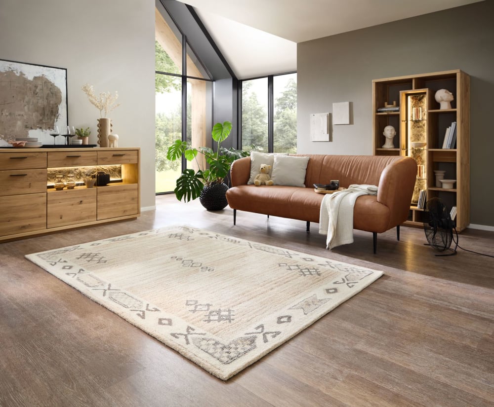 Tapis berbère en laine naturelle - Mélange 70x140 cm — vue 3