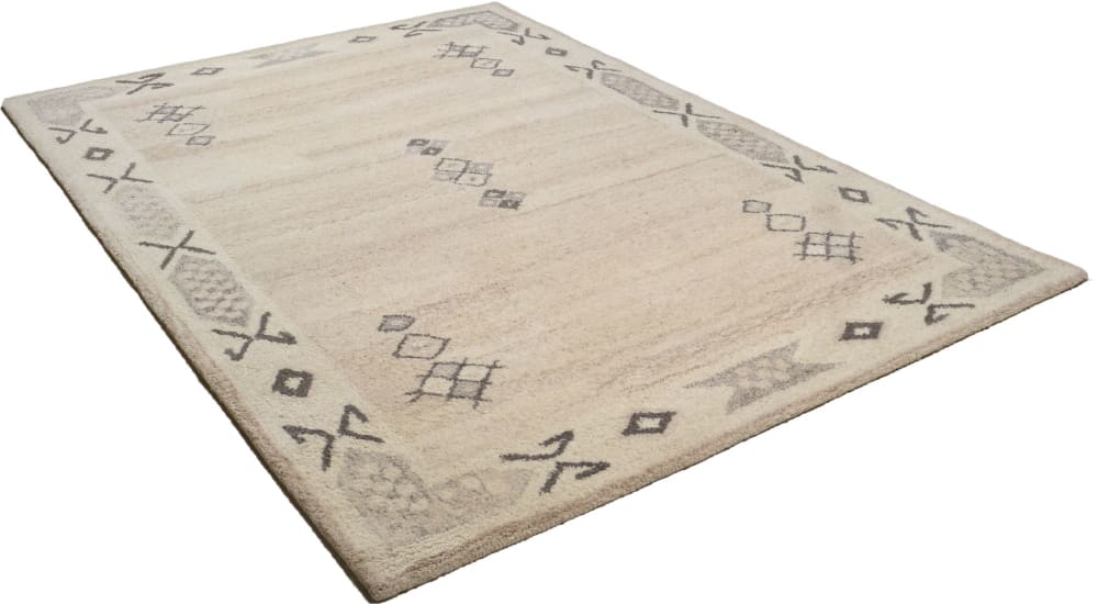 Tapis berbère en laine naturelle - Mélange 70x140 cm — vue 4