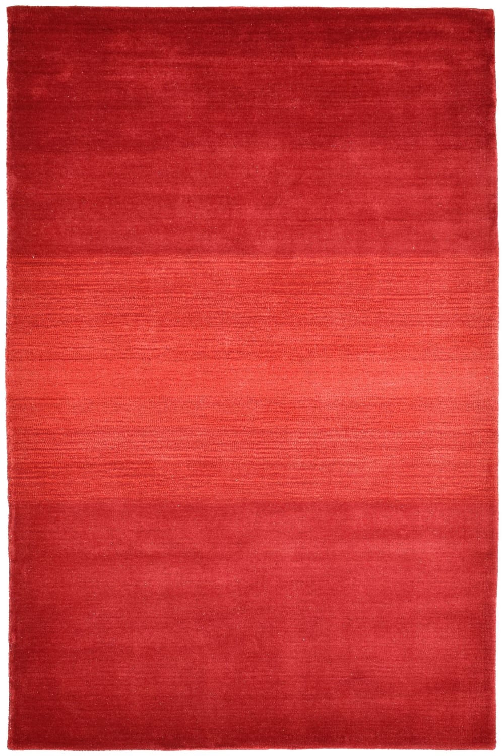 Teppich Aus Handgewebter Wolle - Rot - 140X200 Cm