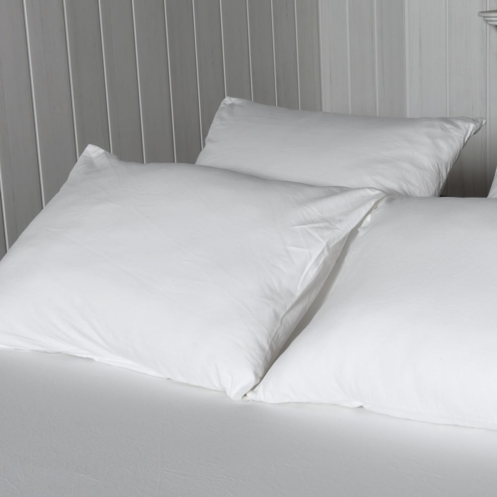 Drap housse flanelle coton bonnet 30 cm blanc 140x190 cm — vue 4