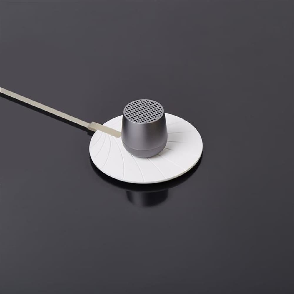 Enceinte bluetooth 3W rechargeable en aluminium gris foncé - Maisons du Monde