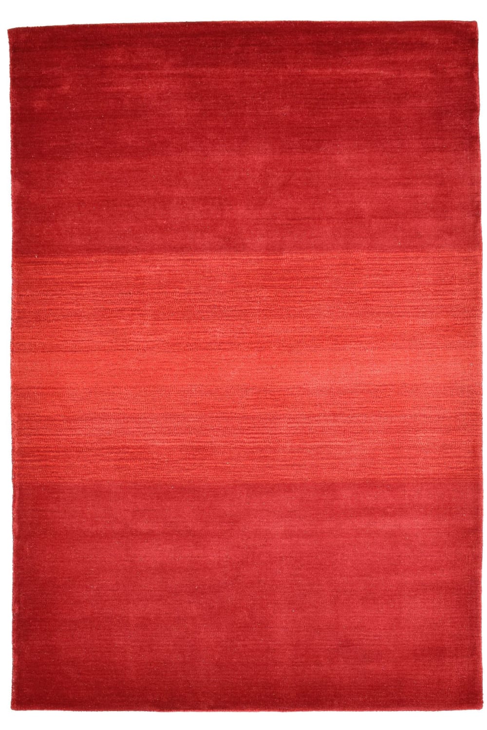 Teppich Aus Handgewebter Wolle - Rot - 190X290 Cm