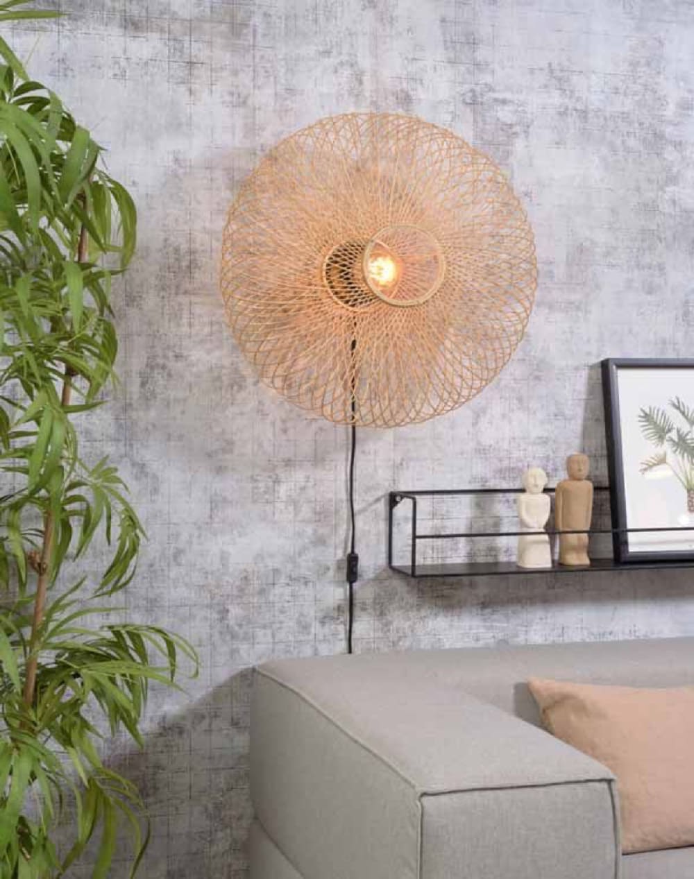 Applique murale en bambou naturel D60 — vue 3
