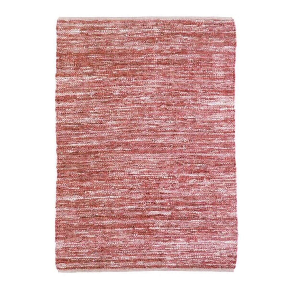 Alfombra de piel trenzada rosa 120x170 - Maisons du Monde