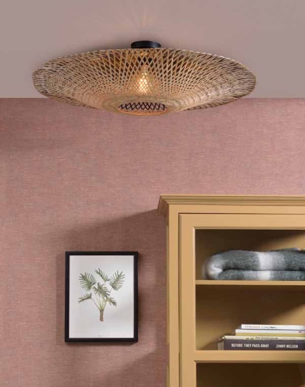 Plafonnier en bambou D87cm — vue 3