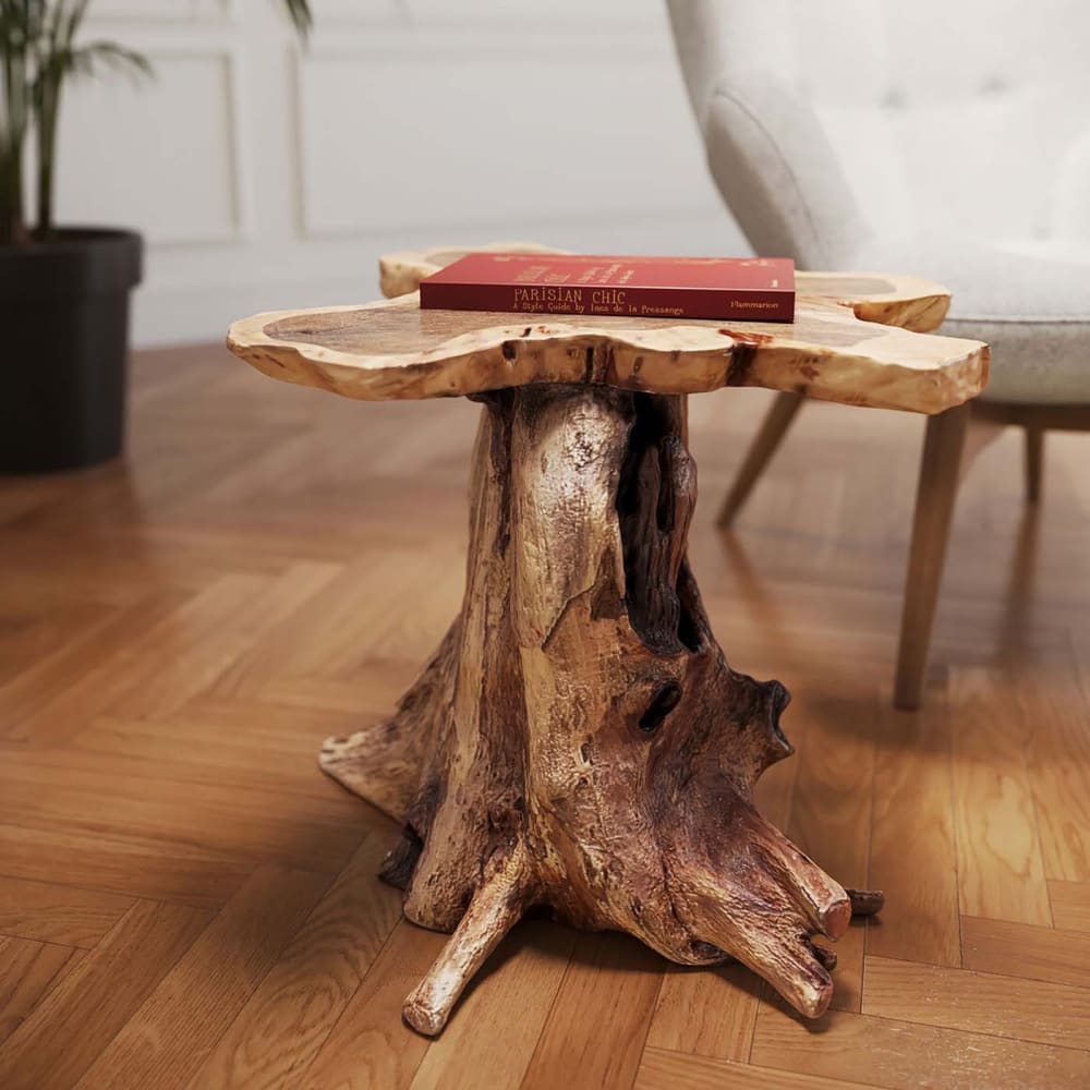Table basse souche d'arbre en teck massif - Maisons du Monde