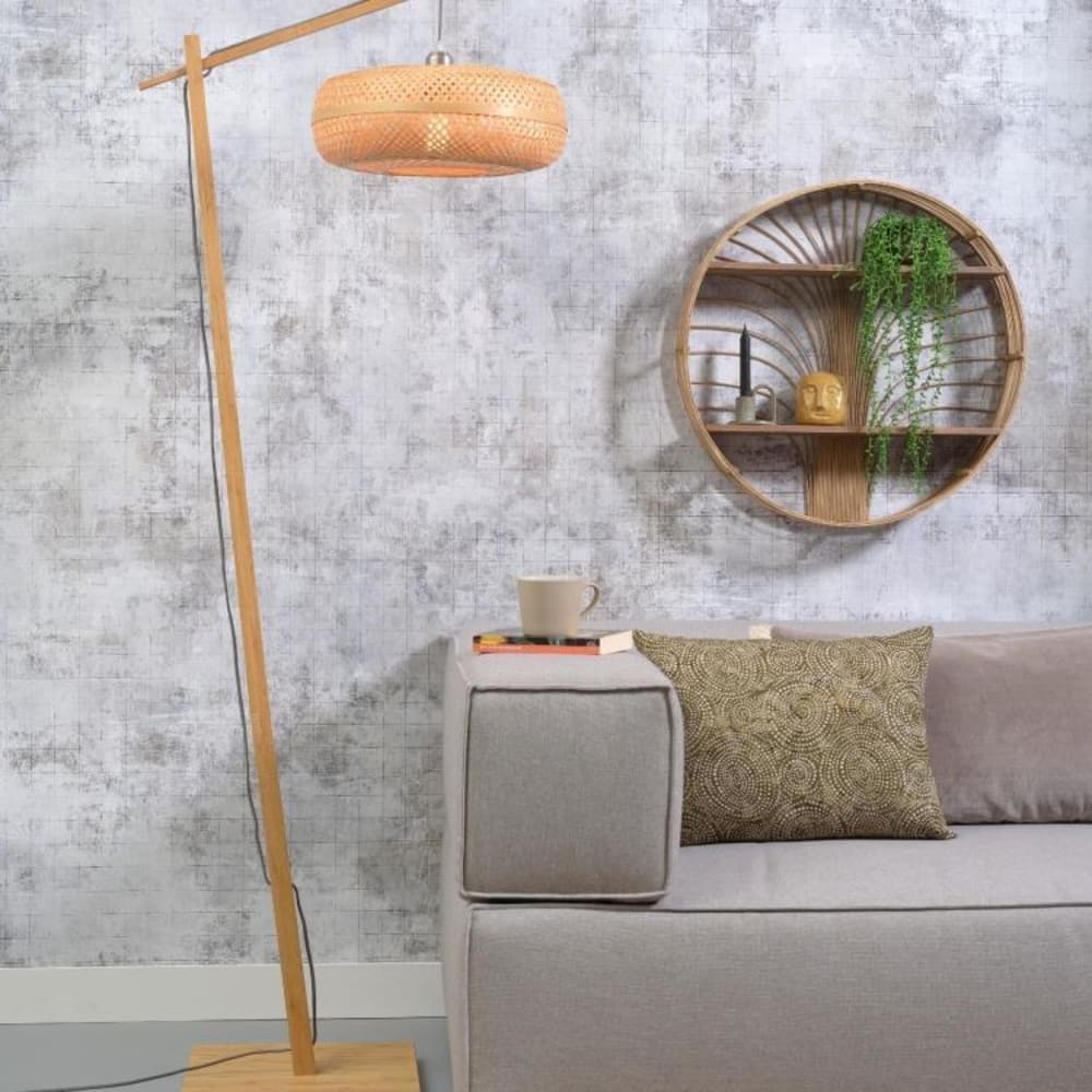 Lampadaire en bambou H176cm — vue 4