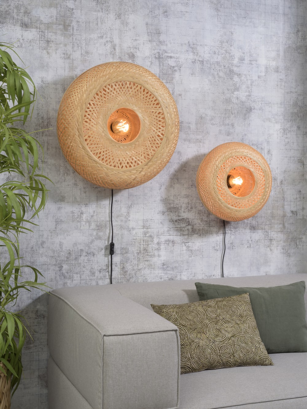 Applique murale en bambou naturel D60 — vue 3