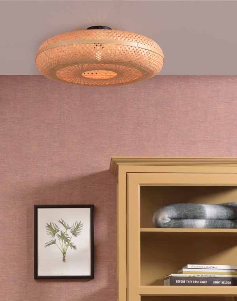Plafonnier en bambou naturel D60 — vue 3