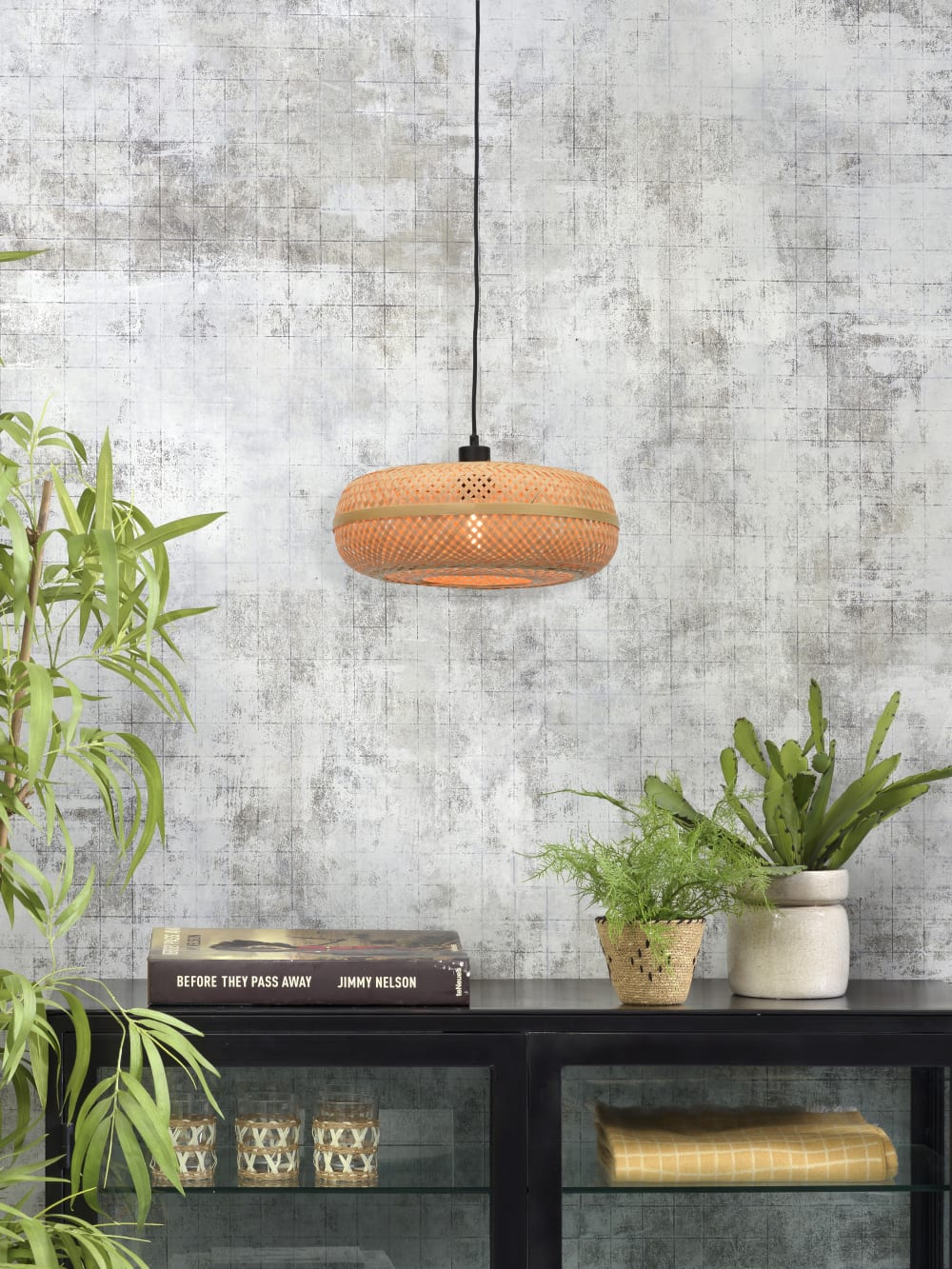 Suspension en bambou naturel H17cm — vue 3